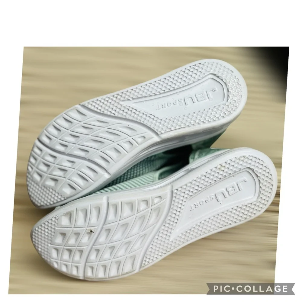 JBU by Jambu Margot Sport Wedge Sandals Sage Size 8.5 New + Tote
